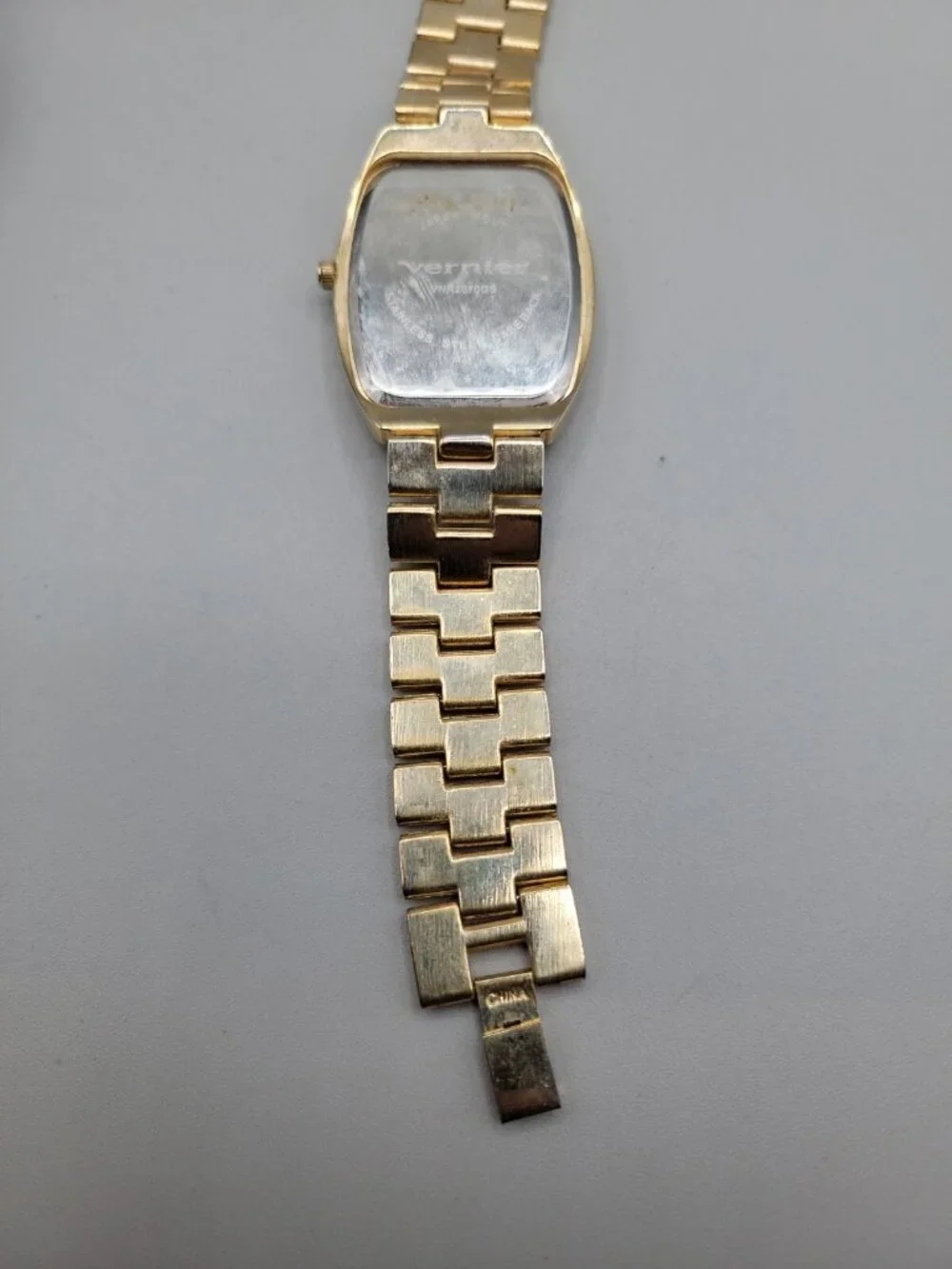 Vernier Gold Classic Tonneau Ladies Quartz Watch 7.5